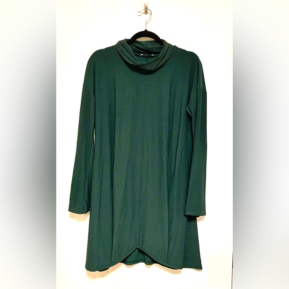 SHIPS FREE: Hunter-Green Turtleneck Tunic 💚